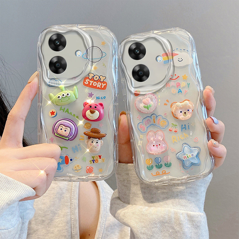 适用于Realme真我 Note60X手机壳 保护套贴公仔可爱 全包硅胶软壳