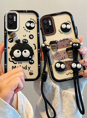 适用于小米Mi Redmi Note10 5G手机壳 红米Note10T 5G硅胶软防摔全包边保护套 个性创意卡通贴公仔情侣