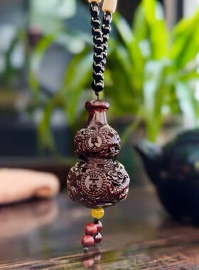 手工雕刻葫芦挂件吉祥如意