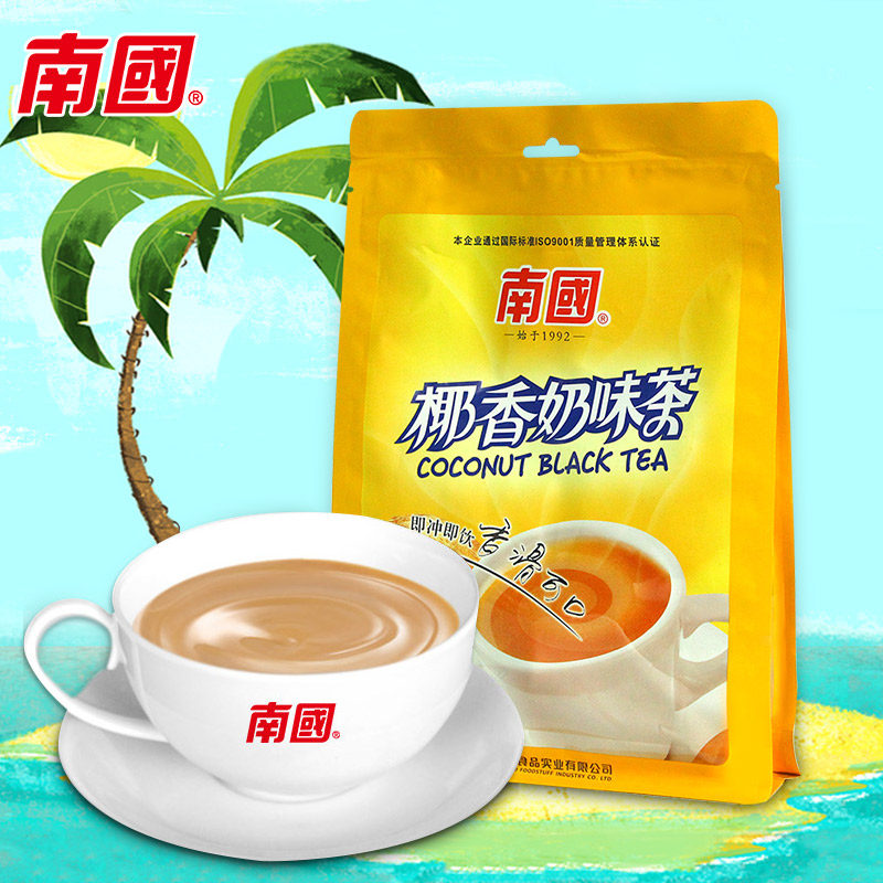 海南特产南国食品椰香奶茶340g
