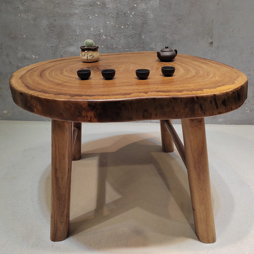 实木阳台茶桌原生态小型餐桌香樟