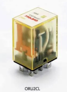 ONPOW中国红波按钮--欧宝龙10A带灯电磁式继电器ORU-2C-L/