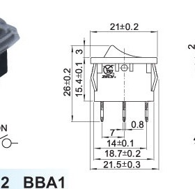 XW浙江创业电子--防水型电源开关船型开关-XW-601AB2P