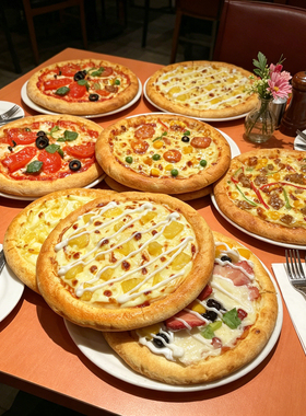 仿真披萨模型Pizza假食物道具西餐面包店橱窗装饰儿童玩具