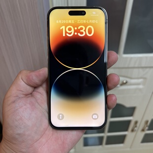 美版 无锁14pro128G金色有面容双卡98新5G随意升级还原插卡 正品