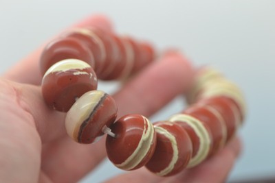 鹏明仙天然红竹石手链