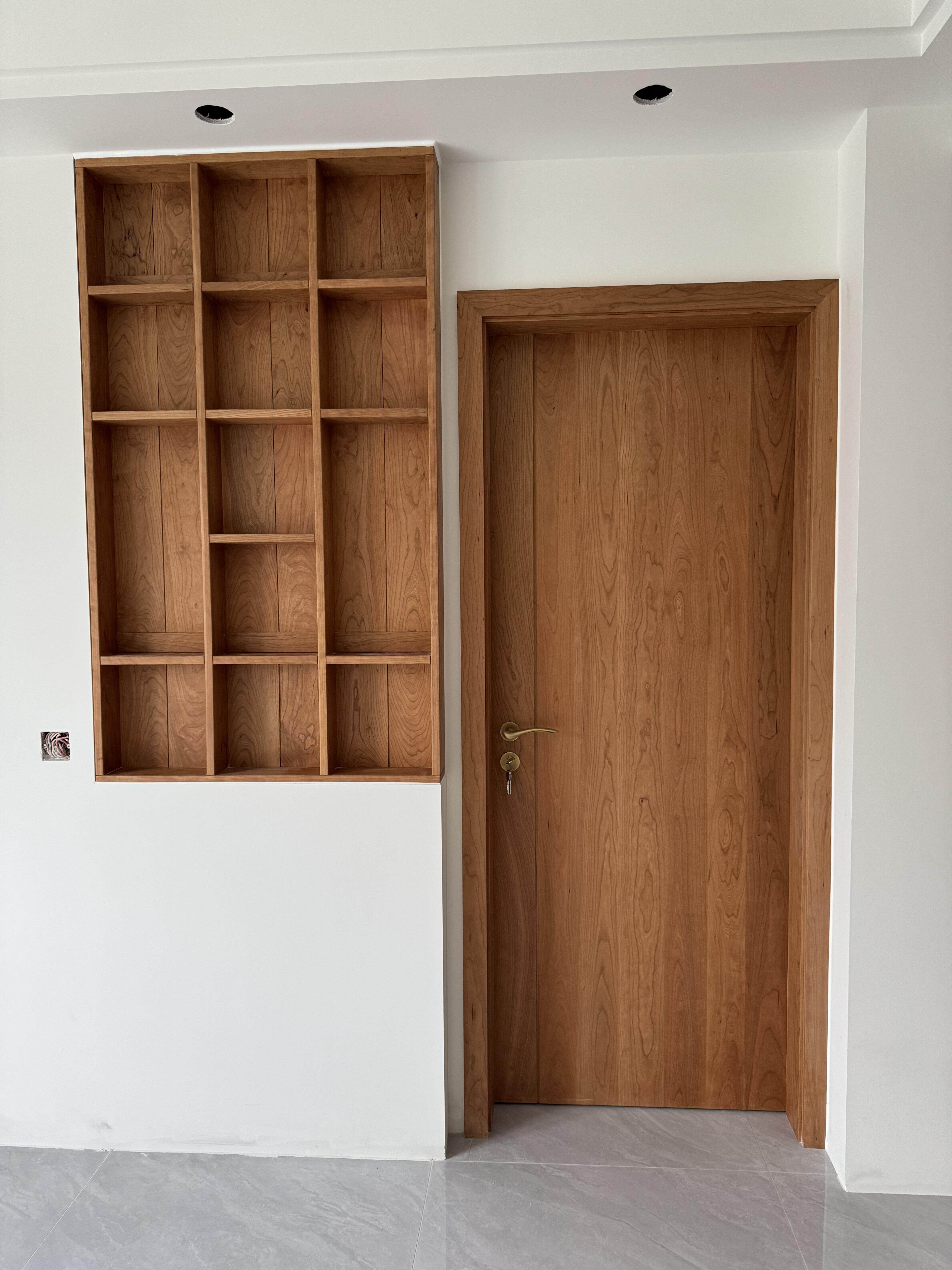 全屋定制北美樱桃木实木门卧室门原木门平开门全国测量安装,全屋定制,卧室门,淘宝优惠券,粉丝福利购,淘宝优惠卷