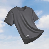 男款 短袖 跑步透气健身冰丝速干衣薄款 男士 运动上衣圆领 t恤男夏季