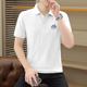 时尚 男士 纯色百搭透气弹力翻领短袖 夏季 休闲T恤潮 高档冰丝Polo衫