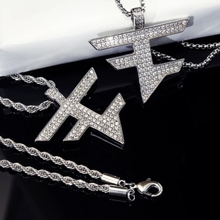 酷男生朋友吊坠生日礼物 项链s925纯银情侣csgo潮流时尚 FAZE CLAN