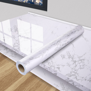 大理石纹自粘墙纸灶台橱柜贴膜厨房防油贴纸瓷砖壁纸翻新桌面贴纸