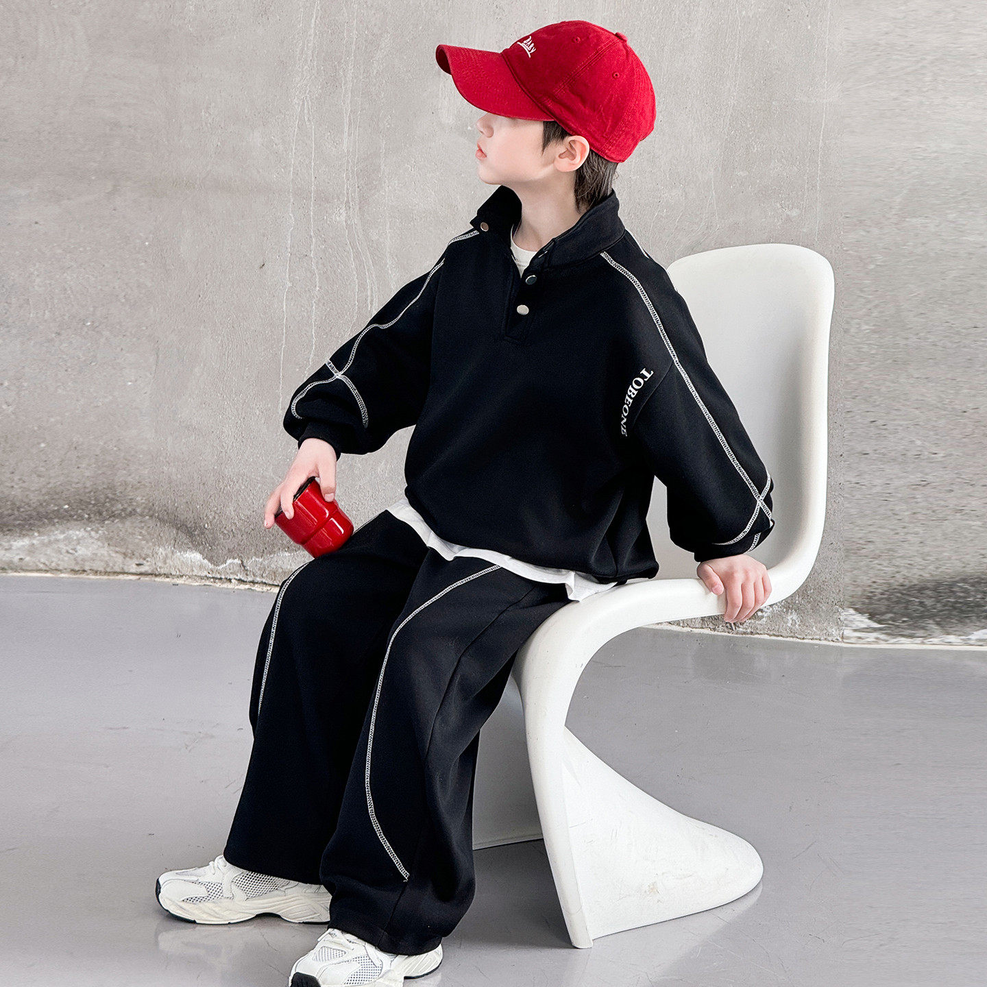 儿童装男童春装卫衣套装2026新款中大童春秋款帅气春季运动时髦潮