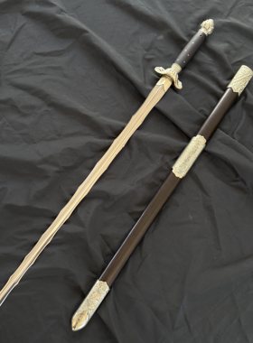吕洞宾纯阳剑冷凝钢单手剑专业收藏训练剑未开刃