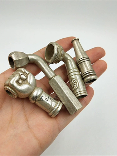 Миао Яйньан Сигарета Головка сигарет рот рот сигаретный гнездо сигаретный пакет Короткий портативный сухой мешок для дыма имитация антикварного характерного ковша для дыма