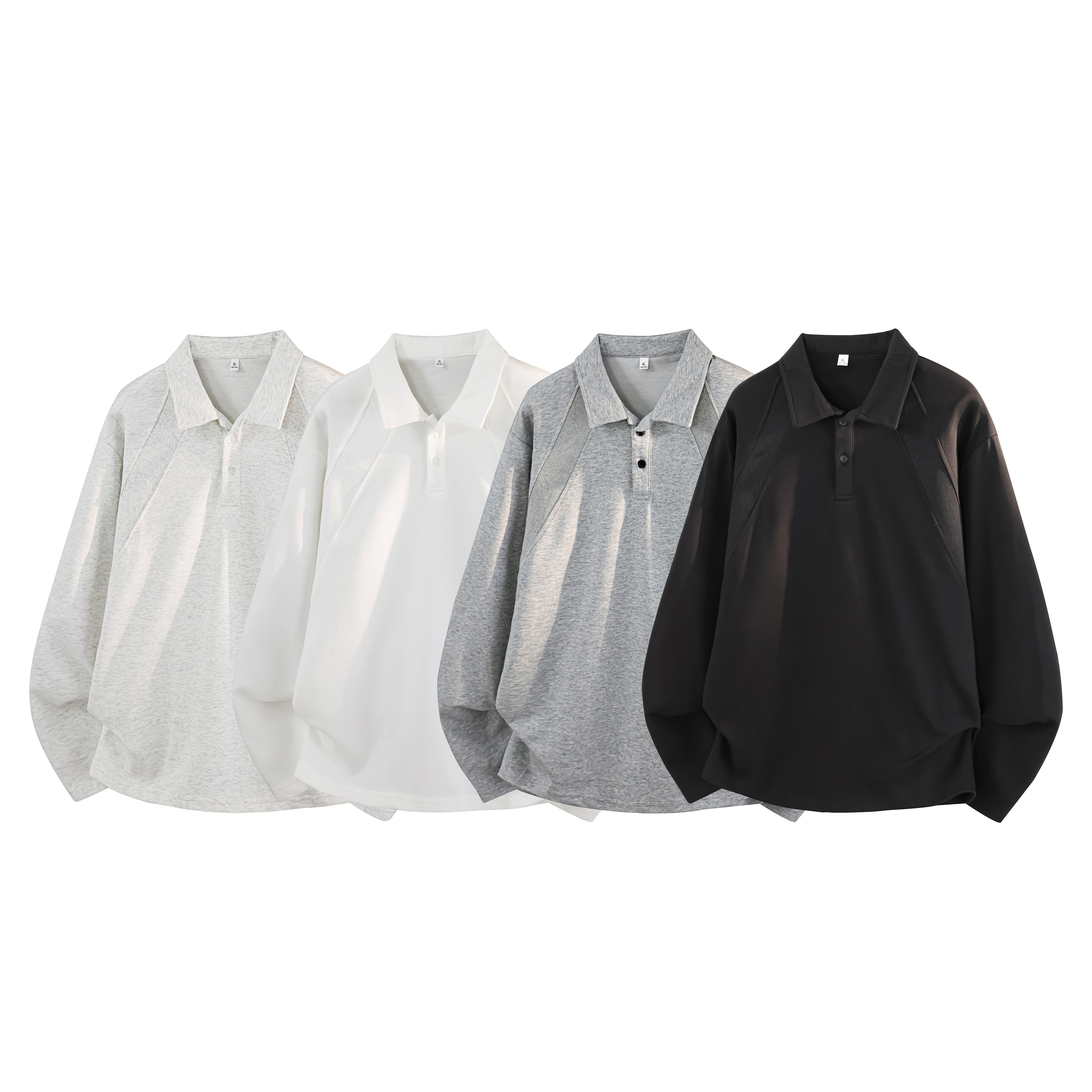 5万件曼巴棉280g2026春款衬衫翻领长袖T恤3D冷光T2599特P18，男装T恤，电商A030-1