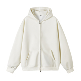 3W件华棉330g2026春款双拉链连帽开衫卫衣光板白底WY602特P35，男装卫衣，电商A030-1