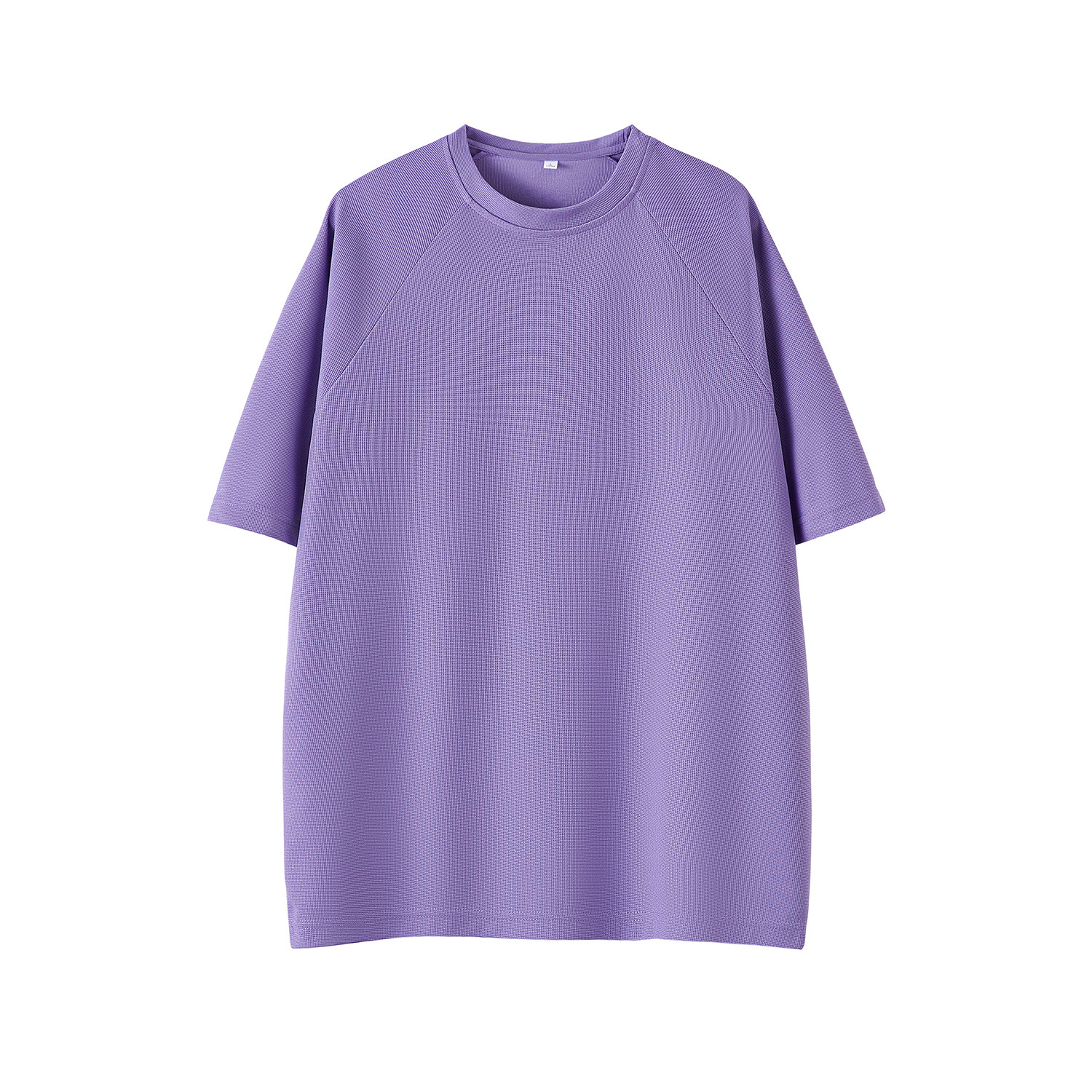 2千件冰晶格220g2026春款短袖T恤高街拼接圆领白底T2552特P12，男装T恤，电商A030-1