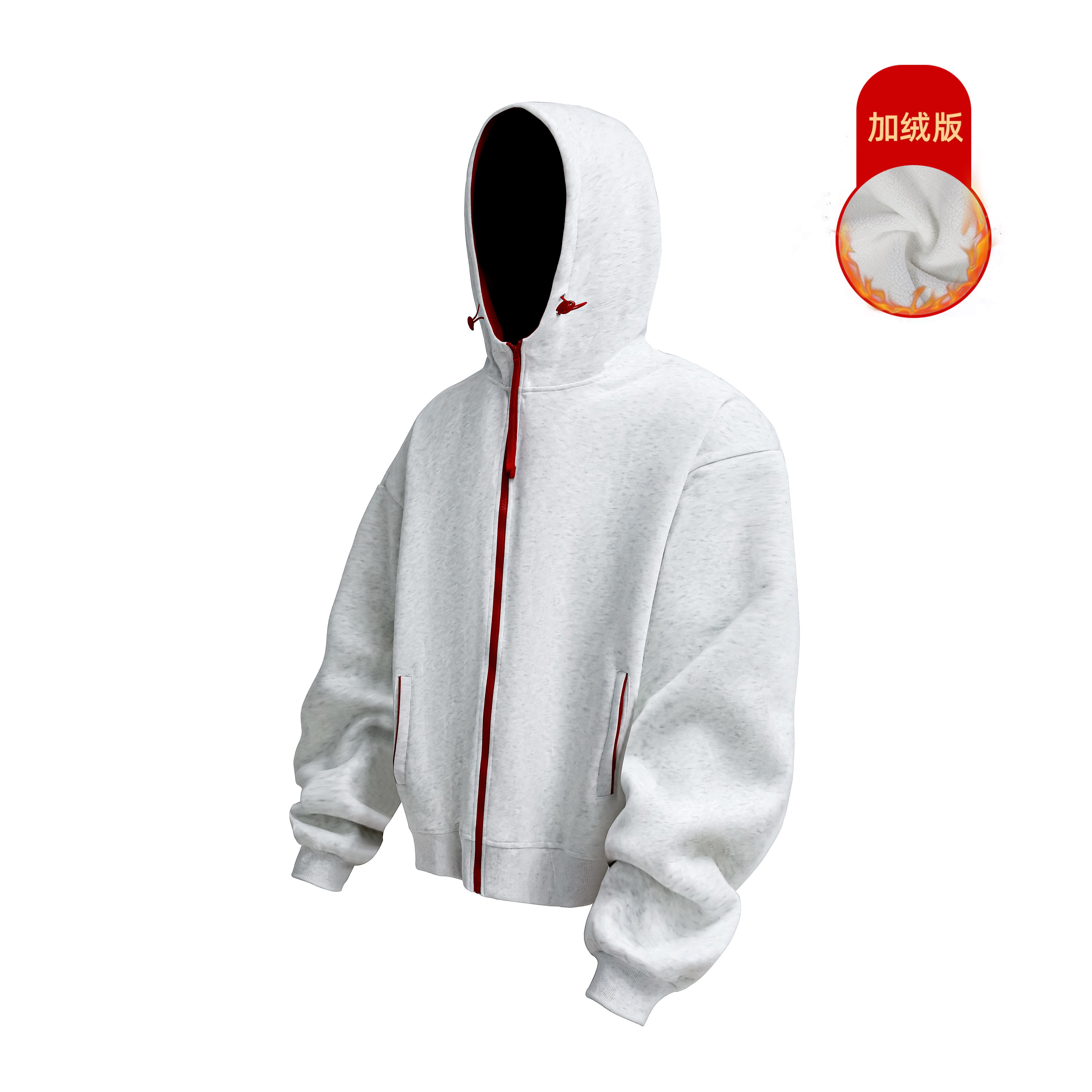 得物撞色设计+330g2025秋季连帽开衫卫衣3DWY616-JRP52,男装卫衣,电商A030-1 得物撞色设计+330g2025秋季连帽开衫卫衣3DWY616-JRP52,男装卫衣,电商A030-1