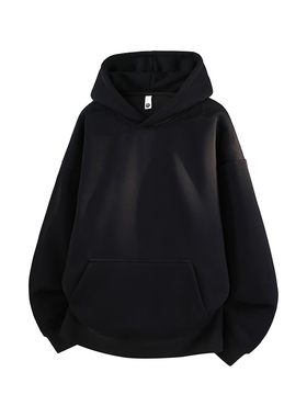 5W件华棉420g2026春款重磅套头连帽卫衣光板3D冷光 WY801 特P35