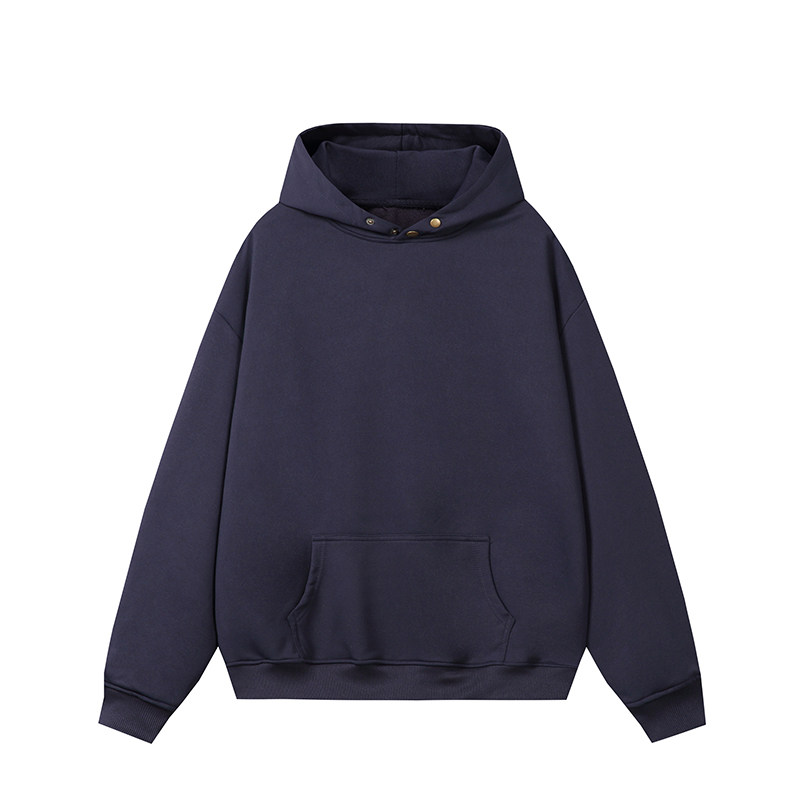 2000件美式纽扣320g重磅连帽卫衣纯色百搭卫衣白底W222P35,男装卫衣,电商A030-1