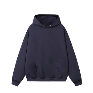 2000件 美式纽扣 320g 重磅连帽卫衣纯色百搭卫衣 白底 W222 P35图片