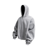 3W件华棉330g2026春款双拉链连帽开衫卫衣光板3DWY602特P35，男装卫衣，电商A030-1