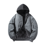 1K件90鸭绒冬款男装时尚百搭飞行员可拆帽羽绒服3DY33999P215，男装羽绒服，电商A030-1