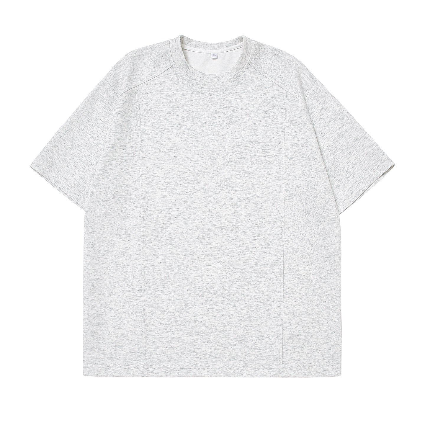 5千件曼巴棉250g2026春款解构拼接短袖t恤圆领T恤白底T2520特P14，男装T恤，电商A030-1