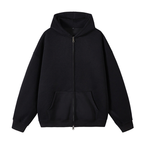 3W件华棉330g2026春款双拉链连帽开衫卫衣光板白底 WY602特P35，男装卫衣，电商A030-1