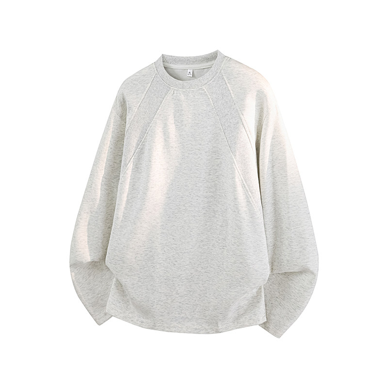 1万件曼巴棉280g2026春款美式解构拼接长袖T恤3D冷光T2598特P15，男装T恤，电商A030-1