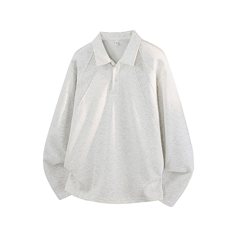 5万件曼巴棉280g2026春款衬衫翻领长袖T恤3D冷光T2599特P18，男装T恤，电商A030-1