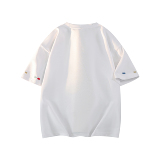 1千件曼巴棉280g2026春款圆领刺绣短袖t恤男潮牌美式3DT2607P25，男装T恤，电商A030-1