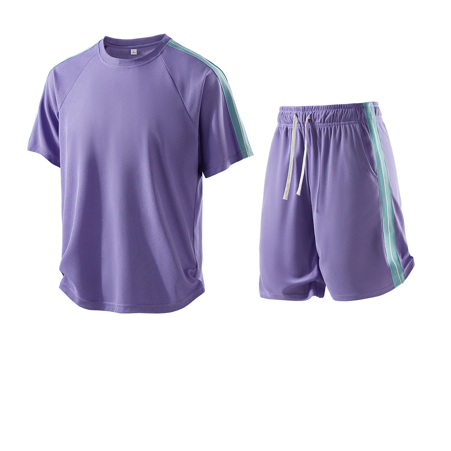 2千件冰晶格220g2026春款冰丝运动套装运动两件套3DTZ2552特P28，男装休闲套装，电商A030-1