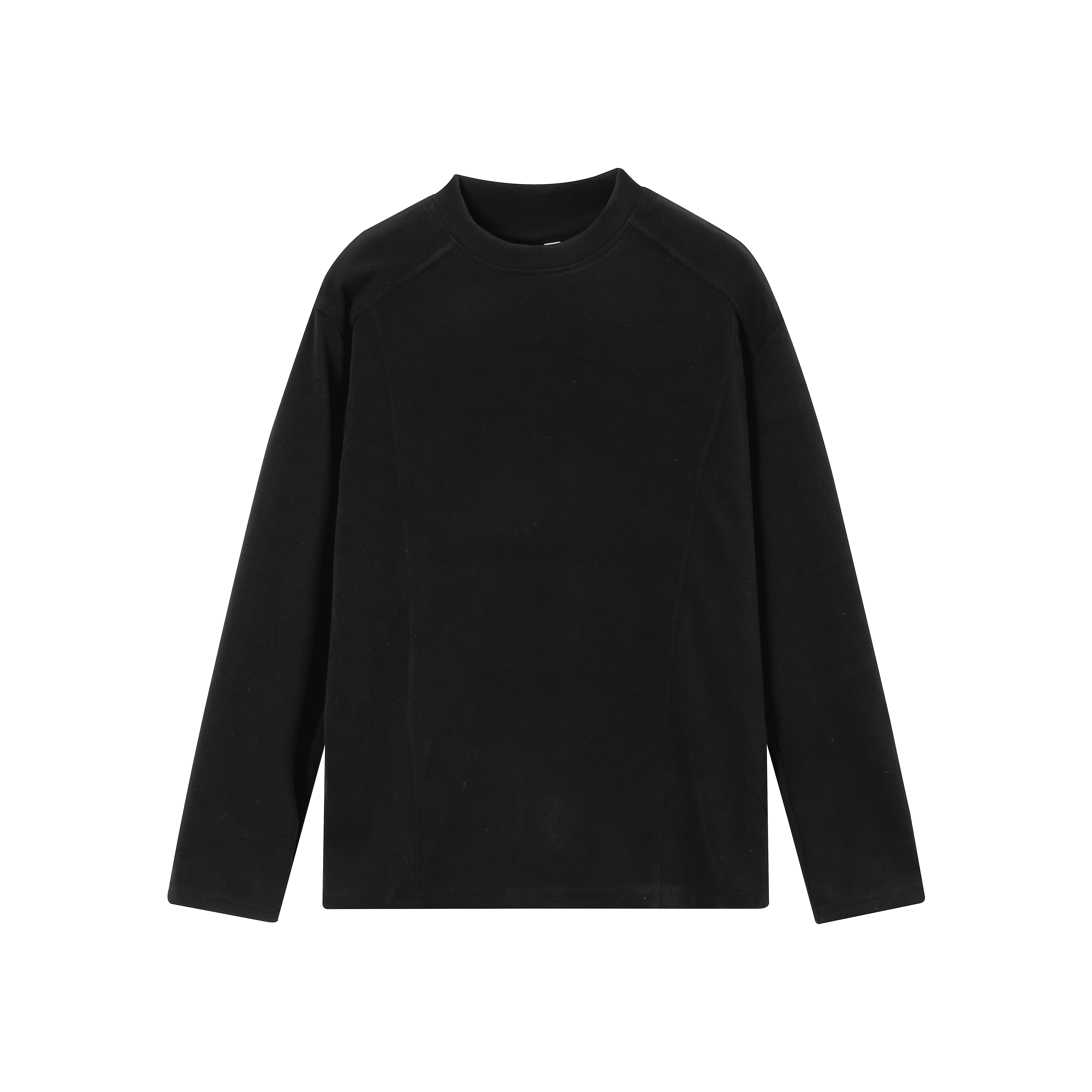 5w件280g加绒设计感长袖打底圆领德绒长恤白底T2602P13.5，男装T恤，电商A030-1