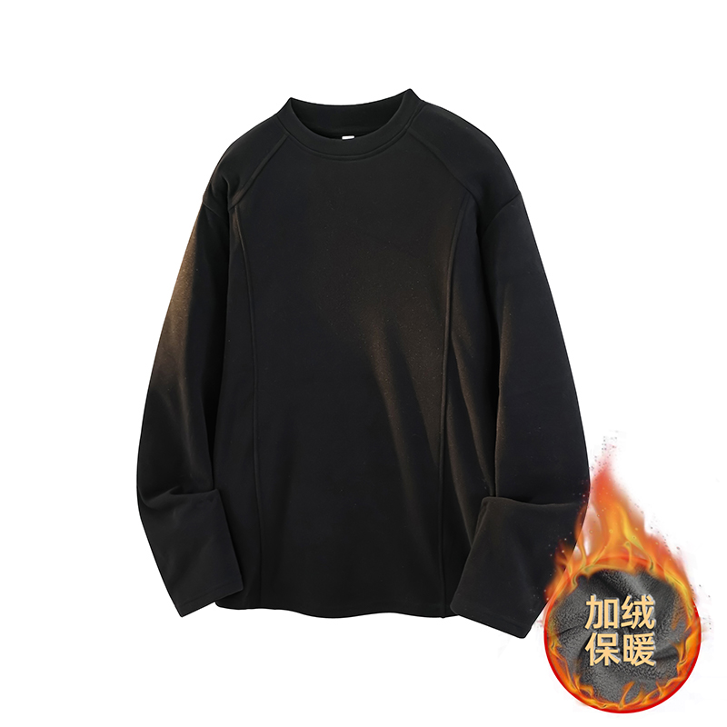 5w件 280g 加绒款设计感长袖打底圆领德绒长恤3D T2602 P18.5