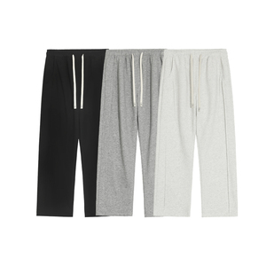 3千件华棉300g2026春款秋季美式直筒休闲裤华棉白底 K192 P28，男装休闲裤，电商A030-1