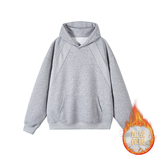 5千件华棉330g2026春款螺纹拼接加绒连帽卫衣白底WY617-JR特P38，男装卫衣，电商A030-1