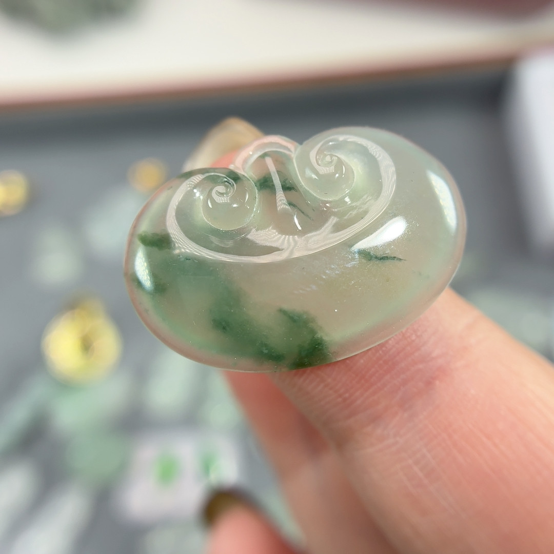 24*16.6翡翠如意锁,珠宝/钻石/翡翠,裸石,淘宝优惠券,粉丝福利购,淘宝优惠卷