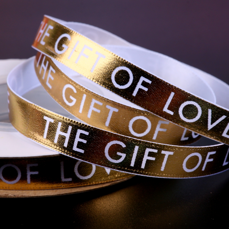 圣诞节草莓塔蛋糕装饰烫金love丝带圣诞蛋糕盒礼品盒打包彩带绑带