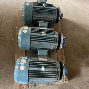 九州普惠三相異步電機5.5KW 正常使用 6級馬達三臺九成新