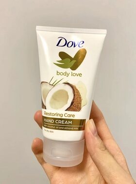 保税！椰香满满~Dove多芬椰香护手霜75ml保湿滋润补水小巧便携