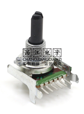 B203双联B20K雅马哈音响音箱功放音量电位器20MM半轴单排6脚