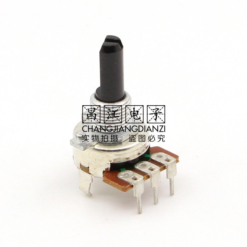 1613型B103单联B10K单声道音响音箱功放音量电位器20MM半轴3脚