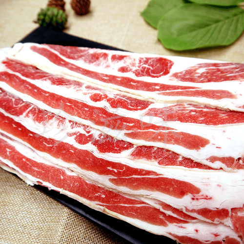 肥牛片 美肥 火锅食材 寿喜烧牛肉片 牛肉饭 新鲜牛肉片1000g装 - 封面