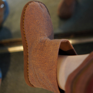 青囍单靴【丰收年岁的织物色调 温厚拙朴】 接地气的手工千层纳底