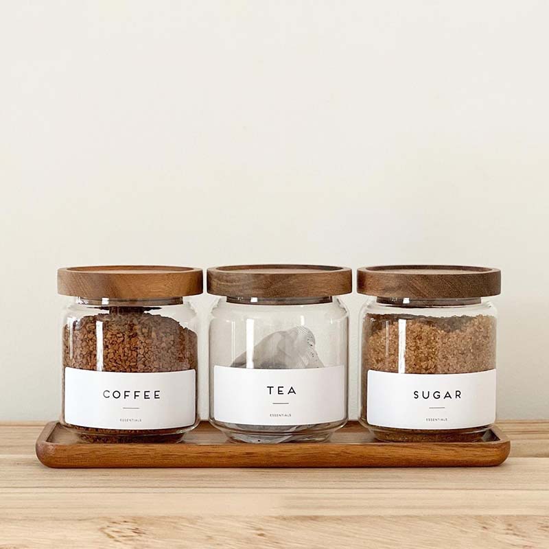 复古相思木盖密封罐漂亮软装