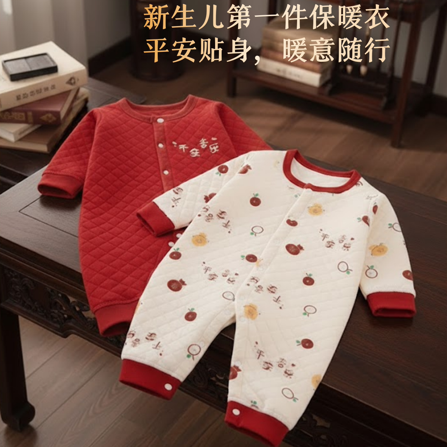 婴儿衣服秋冬新生儿连体衣满月男女宝宝百天百日宴红色喜庆拜年服,童装/婴儿装/亲子装,连身衣/爬服/哈衣,淘宝优惠券,粉丝福利购,淘宝优惠卷