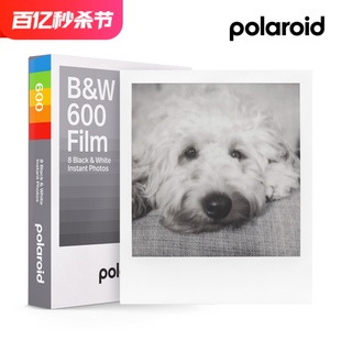 经典 现货Polaroid宝丽来 拍立得600黑白相纸白边一盒8张23年11月