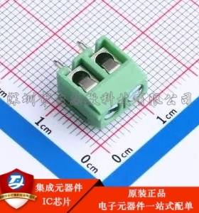 1x2P 5mm 直插 排数:1 每排P数:2 DB301V-5.0-2P-GN-S 插件,P=5mm