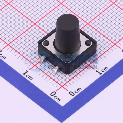 TS-1003S-BR12016 SMD-4P,12x12mm 轻触开关 单刀单掷 圆形按钮